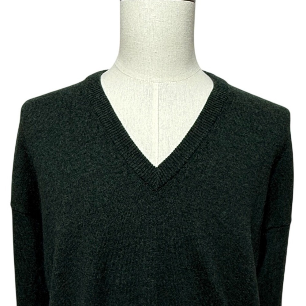 Pendleton Sweater Mens XXL Green Pullover V-Neck 100% Virgin Lambswool Knit